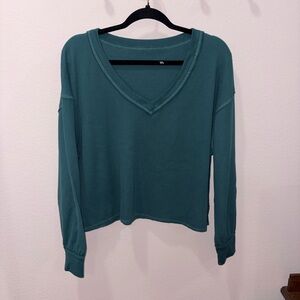Teal Long Sleeve Top